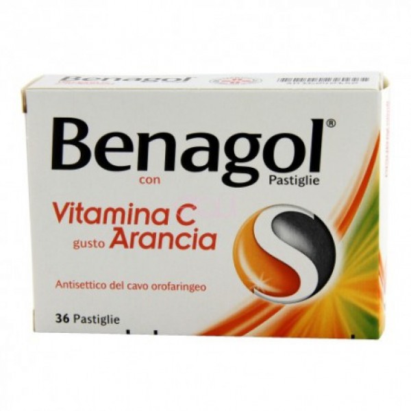 BENAGOL VIT C*36PAST ARANCIA - latuafarmacia.org
