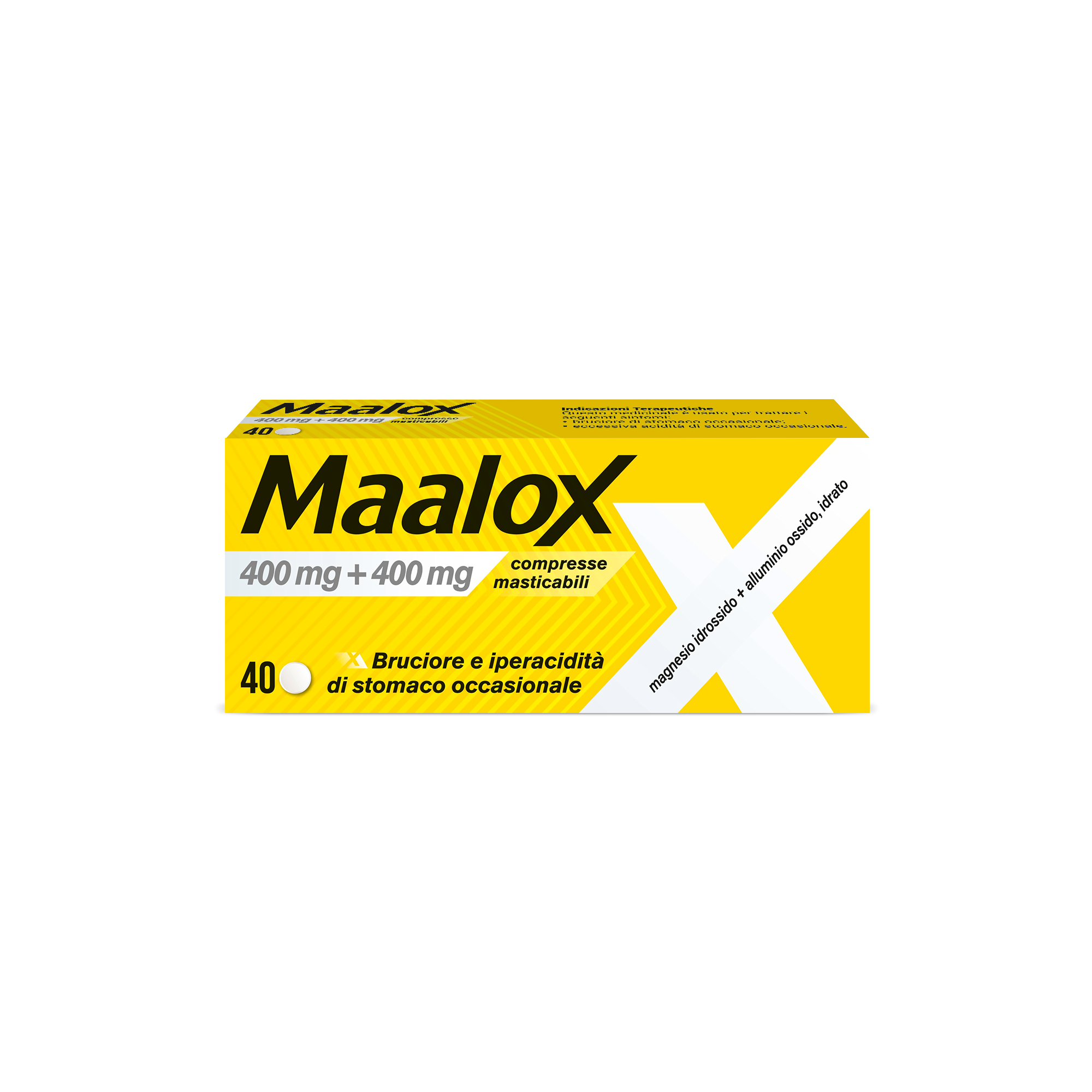 MAALOX*40CPR MAST 400MG+400MG - latuafarmacia.org