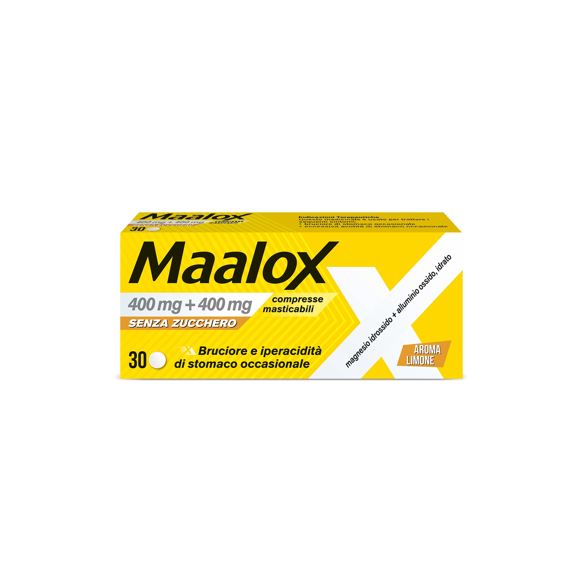 MAALOX*S/Z 30CPR LIMO400+400MG - latuafarmacia.org