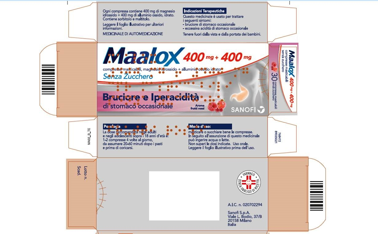 MAALOX*S/Z 30CPR MAST400+400MG - latuafarmacia.org