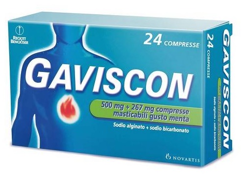 GAVISCON*24CPR MENTA 500+267MG - latuafarmacia.org