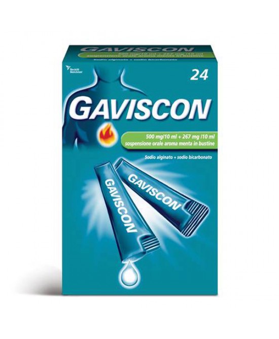 GAVISCON*24BUST 500+267MG/10ML - latuafarmacia.org