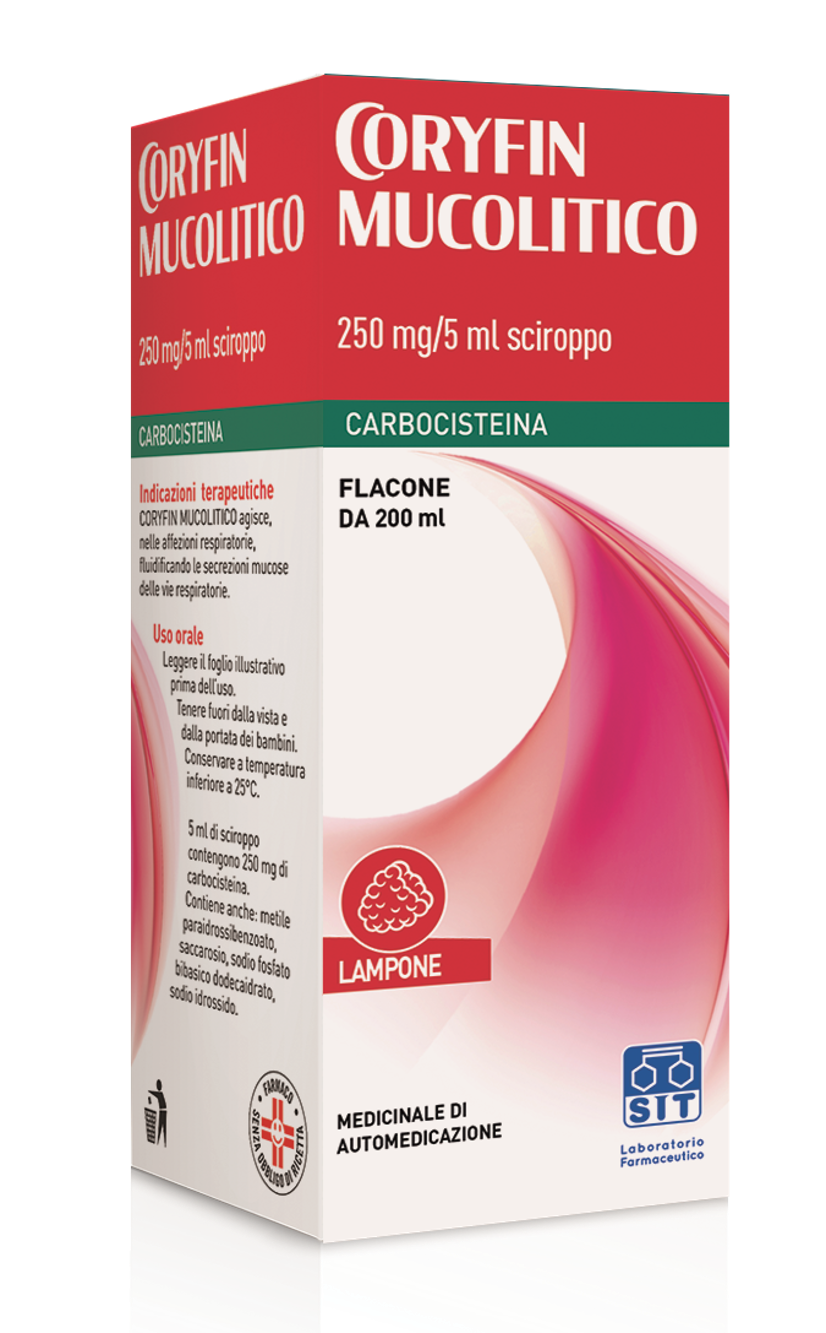 CORYFIN MUCOLITICO*SCIR 200ML - latuafarmacia.org