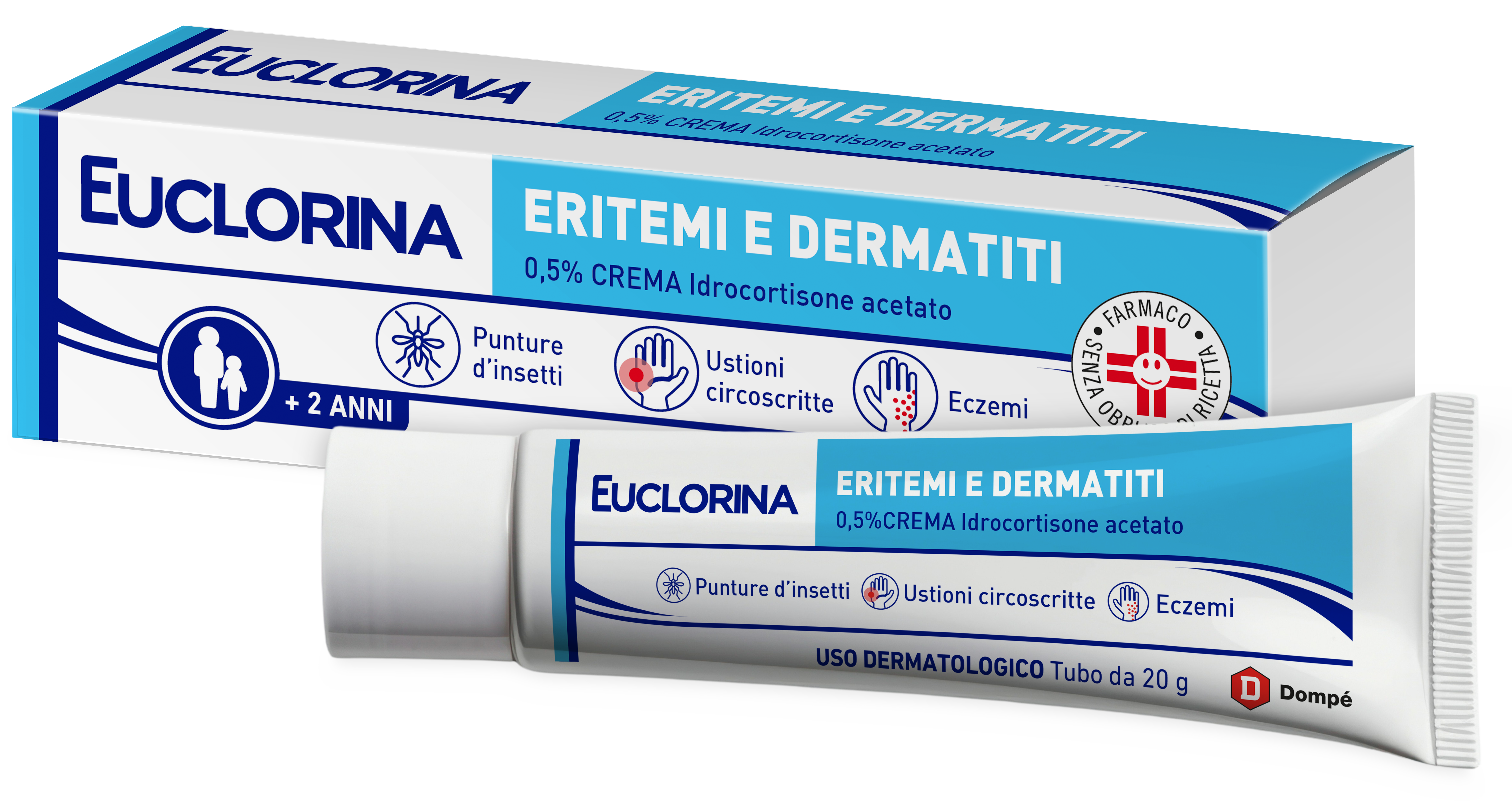 EUCLORINA ERITEMI*CR 20G 0,5% - latuafarmacia.org