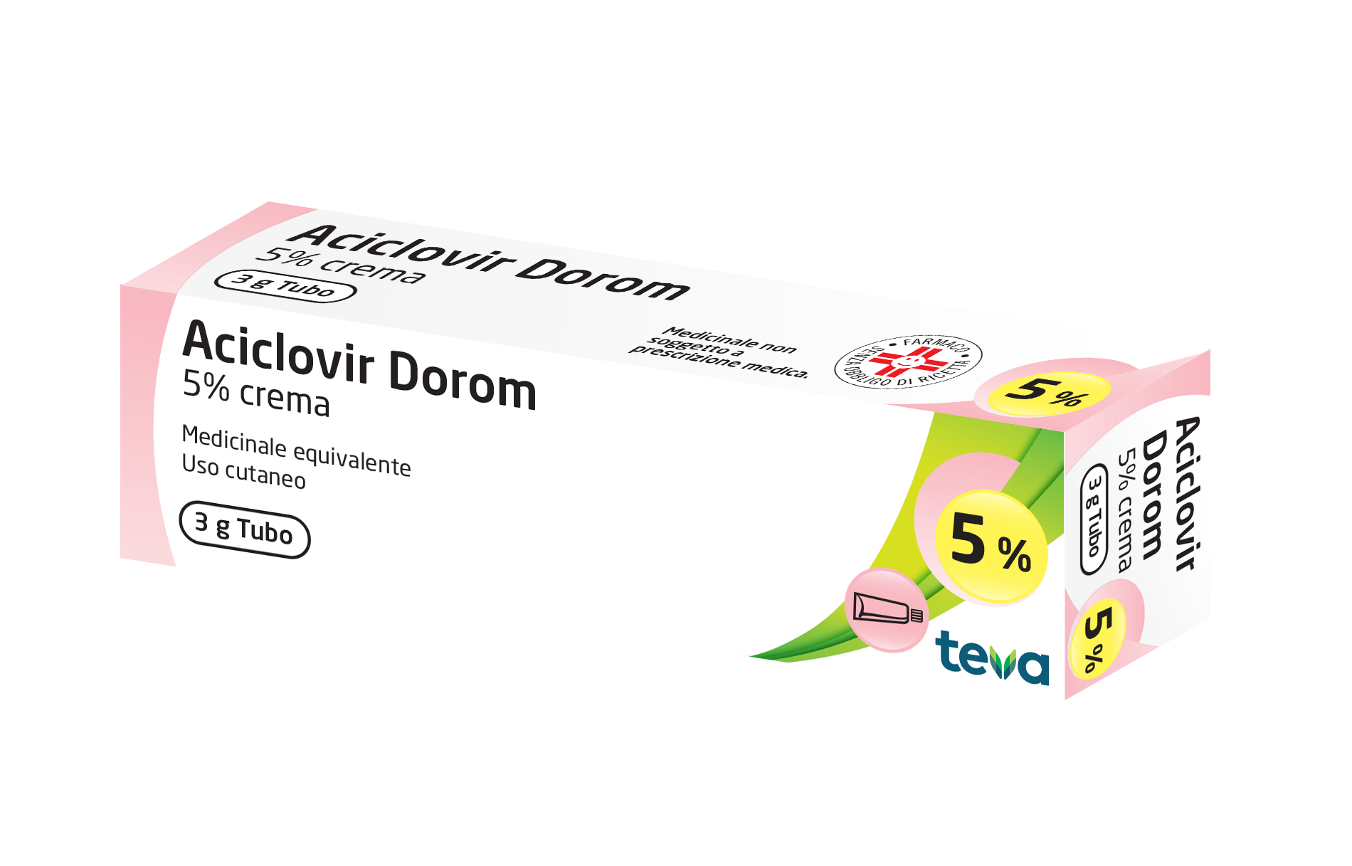 ACICLOVIR DOROM*CREMA 3G 5% - latuafarmacia.org