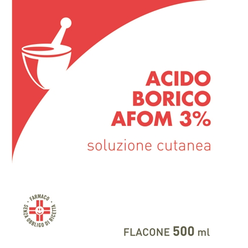 ACIDO BORICO AFOM*3% 500ML - latuafarmacia.org