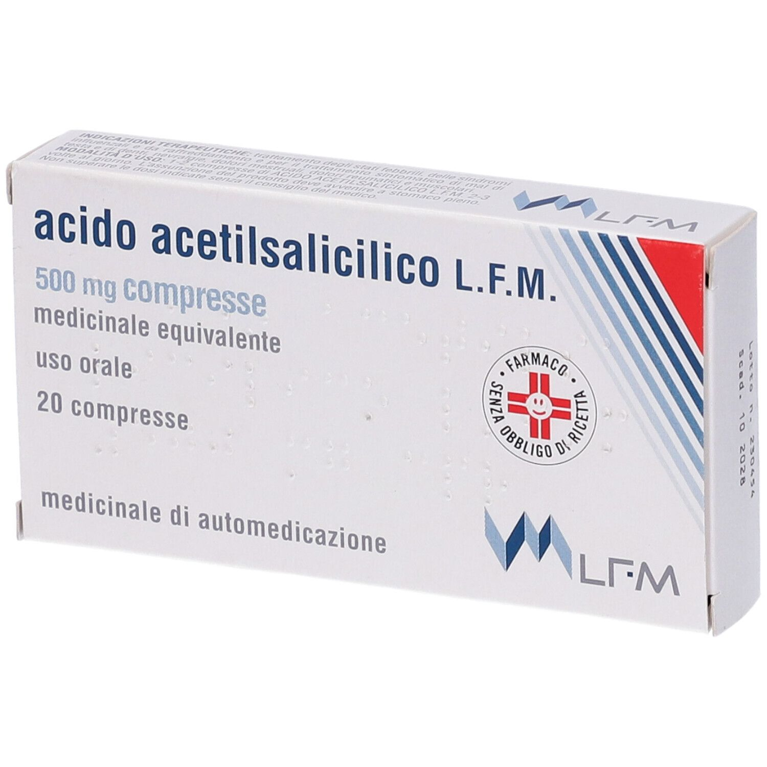 ACIDO ACETILSALIC LFM*20CPR500 - latuafarmacia.org