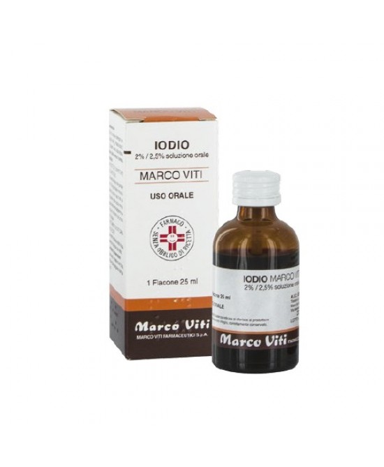 IODIO OS SOLUZ MV*25ML 2%+2,5% - latuafarmacia.org