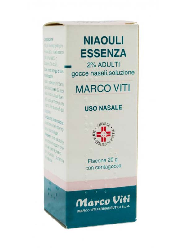 NIAOULI ESSENZA MV*2% GTT 20G - latuafarmacia.org