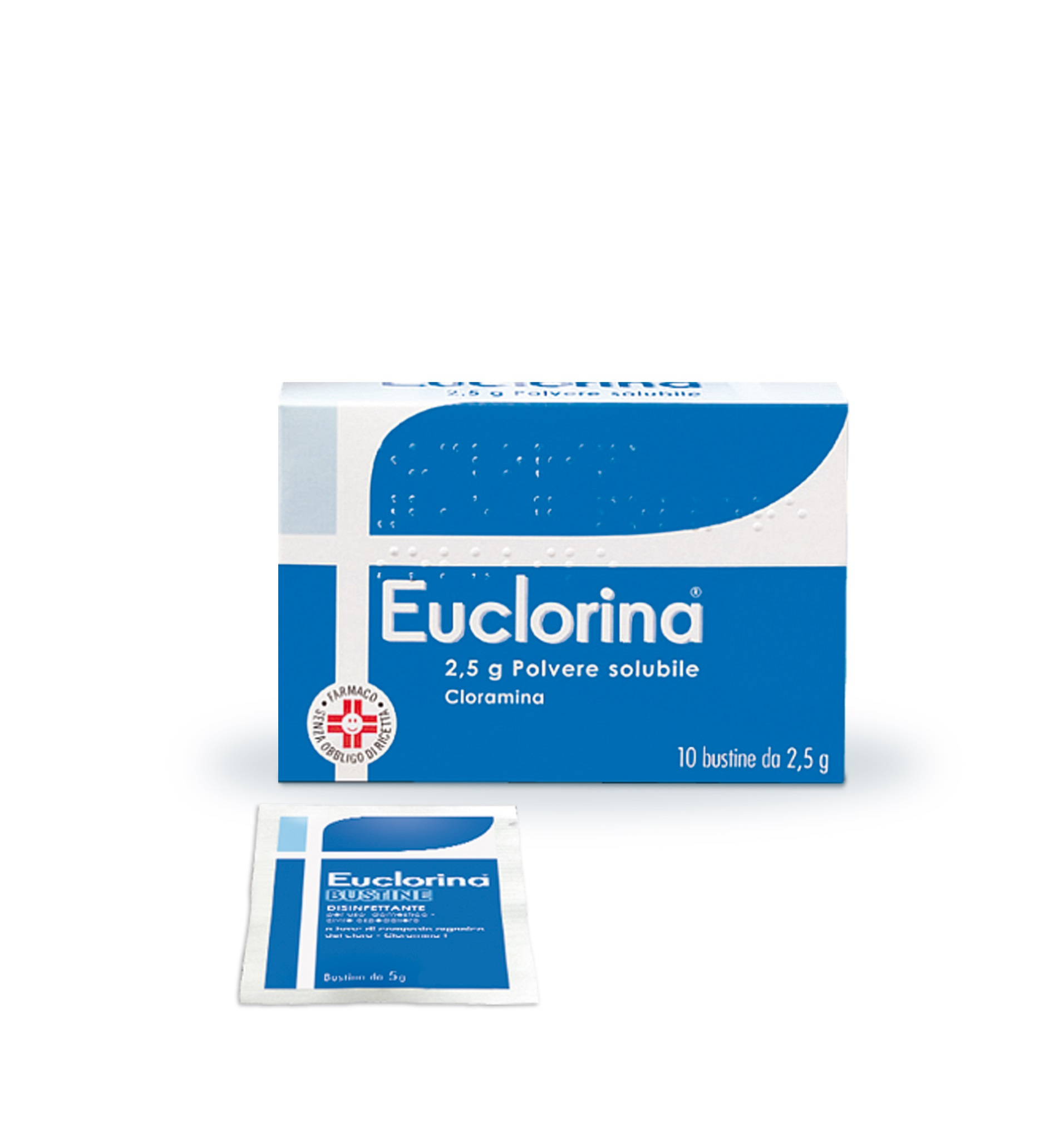 EUCLORINA*POLV SOL 10BUST 2,5G - latuafarmacia.org
