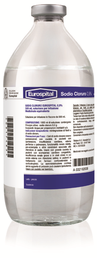 SODIO CLORURO EUROS*0,9% 500ML - latuafarmacia.org