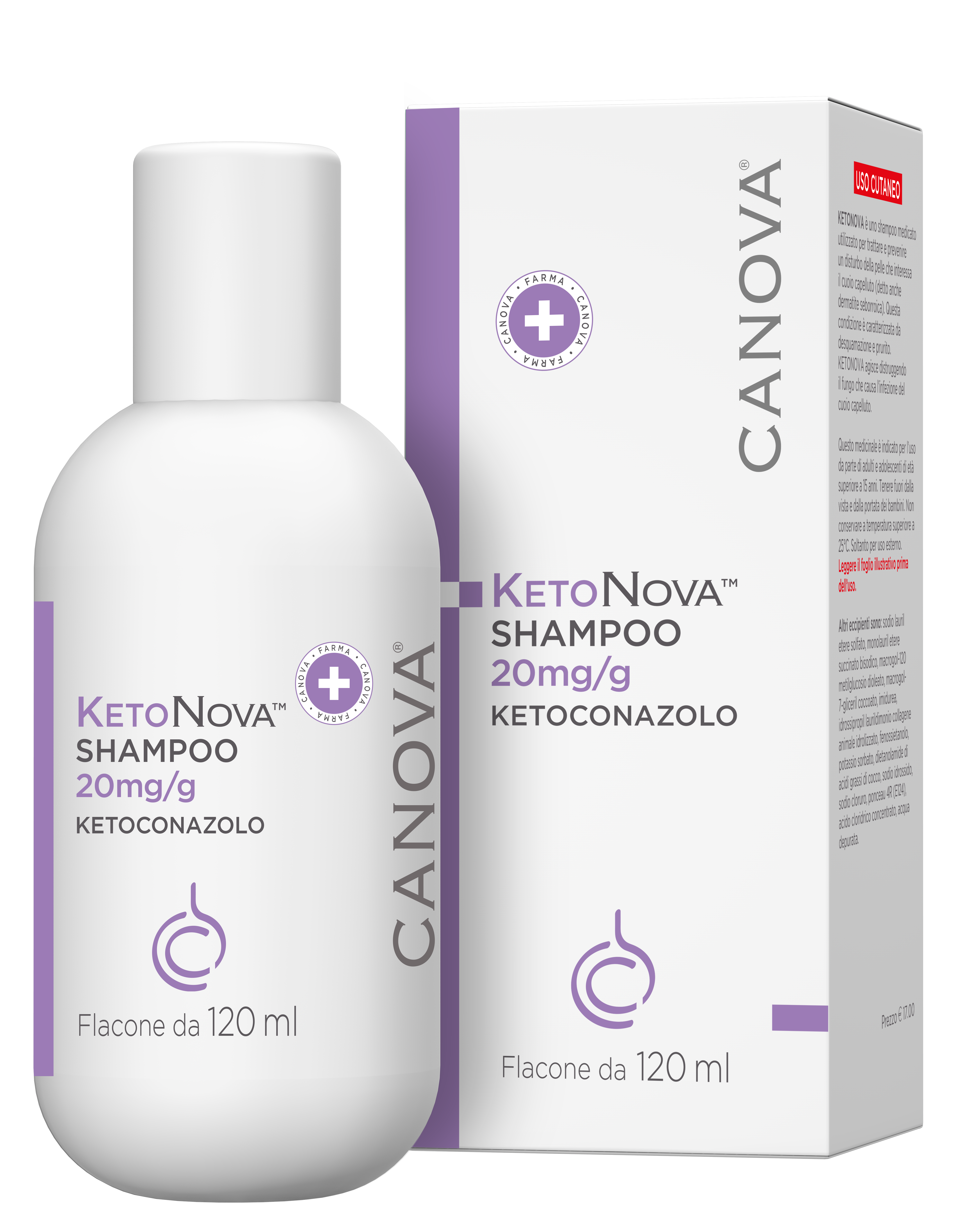 KETONOVA*SHAMPOO 120ML 20MG/G - latuafarmacia.org