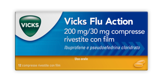 VICKS FLU ACTION*12CPR200+30MG - latuafarmacia.org