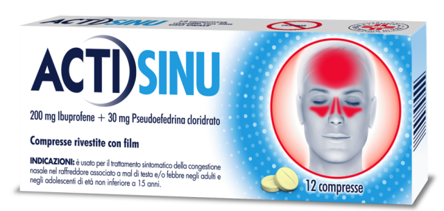 ACTISINU*12CPR 200MG+30MG - latuafarmacia.org