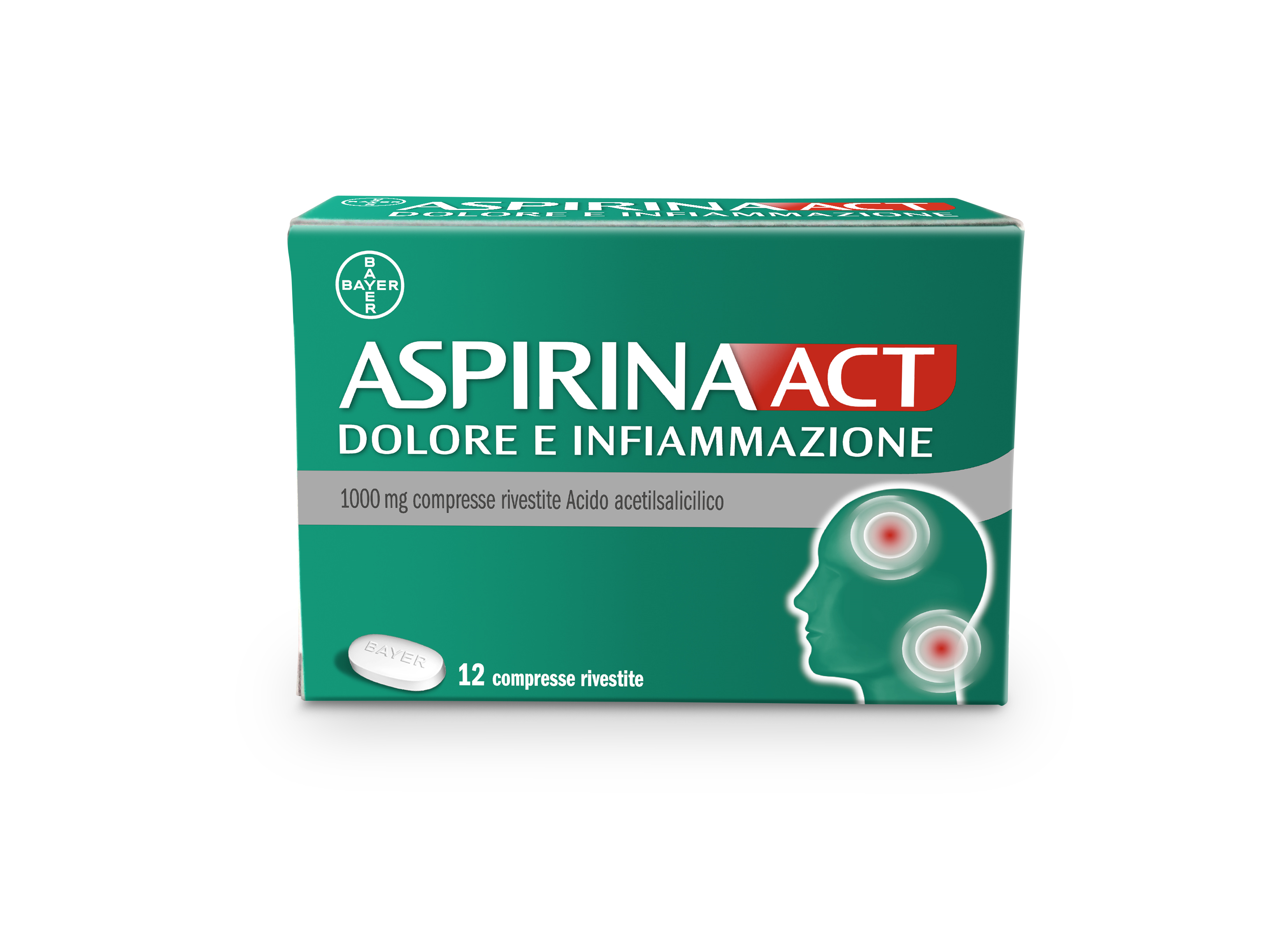 ASPIRINAACT DOL INF*12CPR 1G - latuafarmacia.org