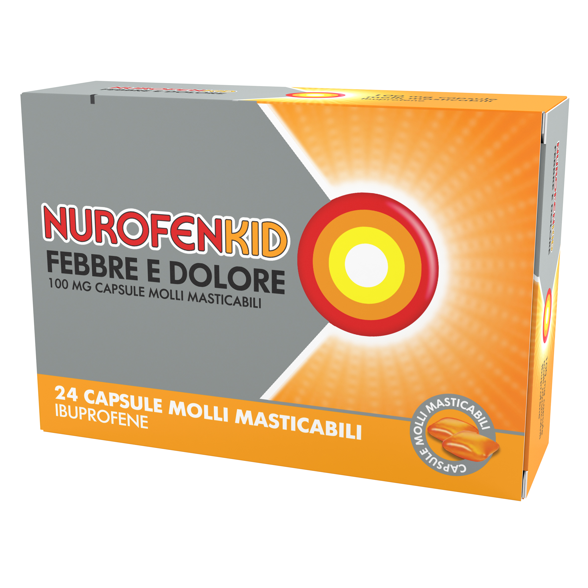NUROFENKID FEBBRE D*24CPS100MG - latuafarmacia.org