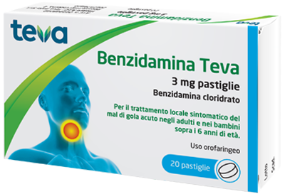 BENZIDAMINA TEVA*20PASTL 3MG - latuafarmacia.org