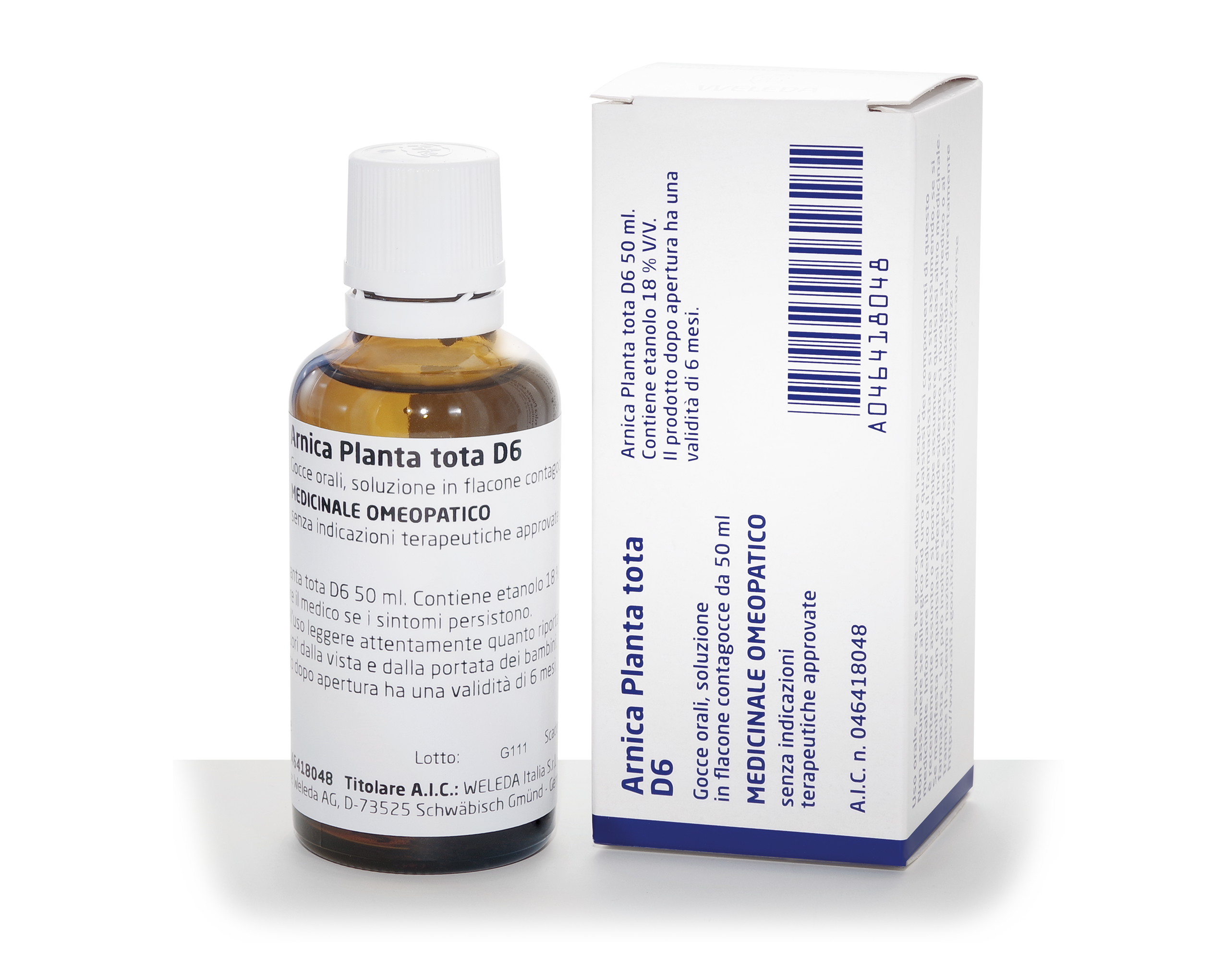 ARNICA PLANTA TOTA*D6 GTT 50ML - latuafarmacia.org