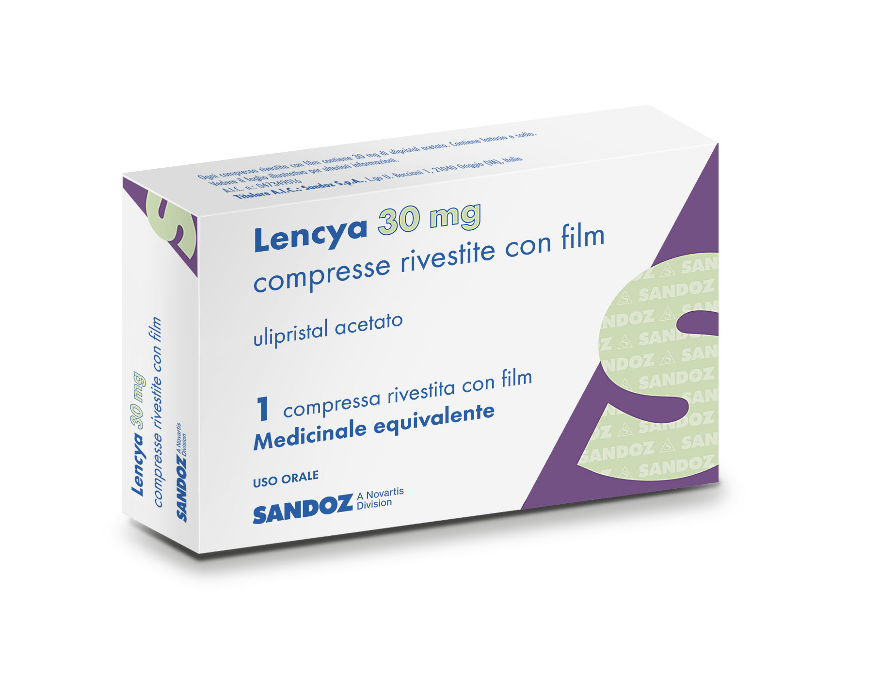LENCYA*1CPR RIV 30MG - latuafarmacia.org