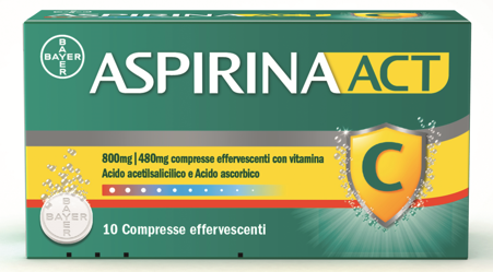 ASPIRINAACT*10CPR EFF800+480MG - latuafarmacia.org