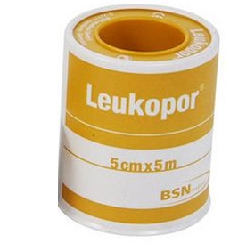 CEROTTO IN ROCCHETTO LEUKOPOR IPOALLERGENICO TESSUTO NON TESSUTO BIANCO 5X500 CM - latuafarmacia.org