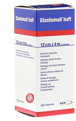 BENDA ELASTICA AUTOADESIVA ELASTOMULL HAFT COMPRESSIONE FORTE 12X400 CM - latuafarmacia.org