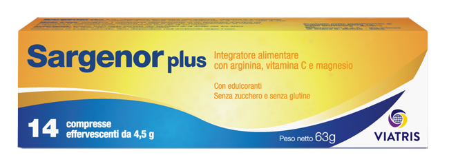 SARGENOR PLUS 14 COMPRESSE EFFERVESCENTI DA 4,5 G - latuafarmacia.org