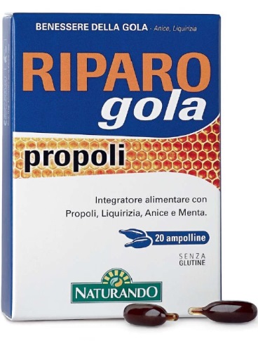 RIPARO GOLA PROPOLI 20 AMPOLLE BEVIBILI - latuafarmacia.org