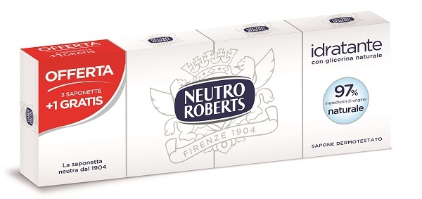 NEUTRO ROBERTS SAPONE SOLIDO 4 PEZZI 100 G - latuafarmacia.org