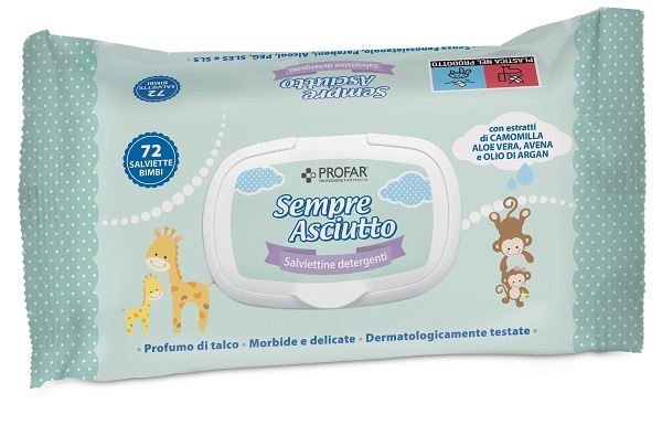 SALVIETTINE UMIDIFICATE SEMPRE ASCIUTTO 72 PEZZI PROFAR - latuafarmacia.org