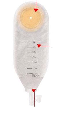 SACCA PER DRENAGGIO DELLE FERITE COLOPLAST CAPACITA' MIDI 300ML 20 PEZZI ARTICOLO 2245 - latuafarmacia.org