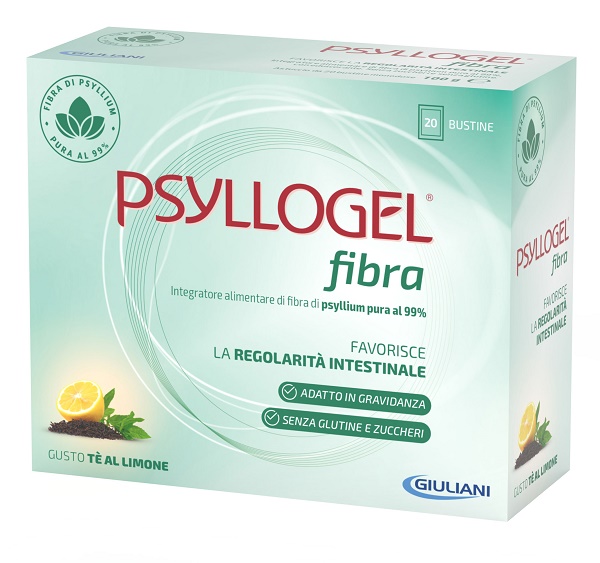 PSYLLOGEL FIBRA TE LIMONE 20 BUSTINE - latuafarmacia.org