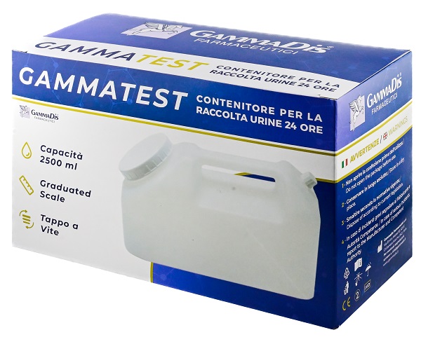 CONTENITORE STERILE PER LA RACCOLTA URINA GAMMASI 24H 2500 ML GAMMADIS - latuafarmacia.org
