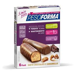PESOFORMA BARRETTA CIOCCOLATO CARAMELLO 12 X 31 G - latuafarmacia.org