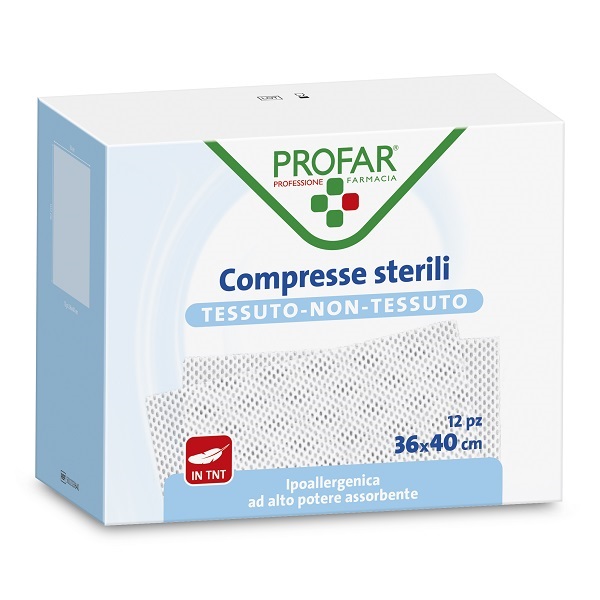 GARZA COMPRESSA TESSUTO NON TESSUTO 36X40 CM PROFAR - latuafarmacia.org
