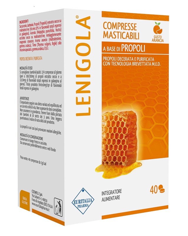 LENIGOLA COMPRESSE MASTICABILI ARANCIA 40 COMPRESSE - latuafarmacia.org