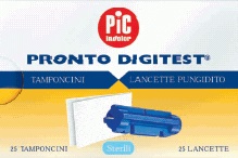 LANCETTE PUNGIDITO PIC DIGITEST GAUGE 28 25 PEZZI + 25 TAMPONCINI ASSORBENTI - latuafarmacia.org