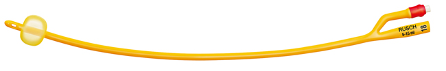 CATETERE FOLEY A MEDIA PERMANENZA  RUSCH GOLD PLUS A 2 VIE IN SILKOLATEX LATTICE-SILICONE PER ADULTO CH18 LUNGHEZZA 40 CM PUNTA CILINDRICA A 2 FORI PALLONCINO 30-50 ML 1 PEZZO - latuafarmacia.org