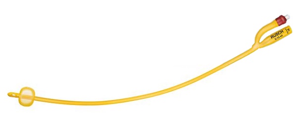 CATETERE FOLEY A MEDIA PERMANENZA  RUSCH GOLD PLUS A 2 VIE IN SILKOLATEX LATTICE-SILICONE PER ADULTO CH22 LUNGHEZZA 40 CM PUNTA CILINDRICA A 2 FORI PALLONCINO 30-50 ML 1 PEZZO - latuafarmacia.org