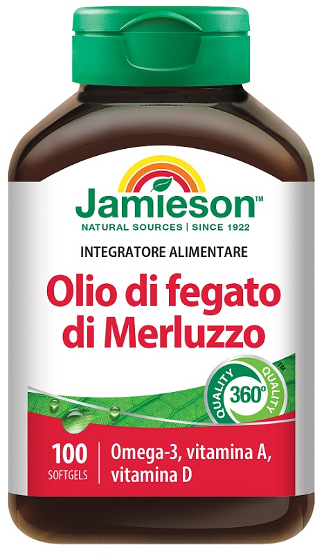 JAMIESON OLIO DI FEGATO DI MERLUZZO 100 PERLE - latuafarmacia.org