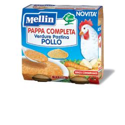 MELLIN PAPPA COMPLETA POLLO 250 G 2 PEZZI - latuafarmacia.org