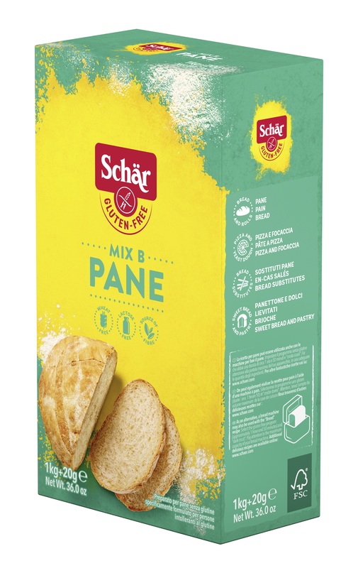 SCHAR MIX B PREPARATO PANE SENZA LATTOSIO 1 KG + 20 G - latuafarmacia.org