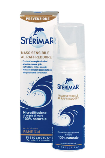 STERIMAR NASO SENSIBILE AL RAFFREDDORE ACQUA DI MARE SPRAY 100 ML - latuafarmacia.org