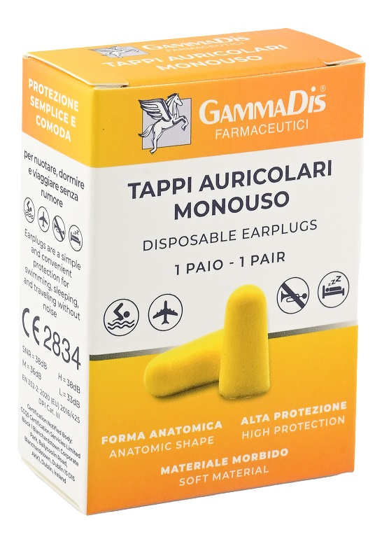TAPPO AURICOLARE EAR GOMMAPIUMA 2 PEZZI GAMMADIS - latuafarmacia.org