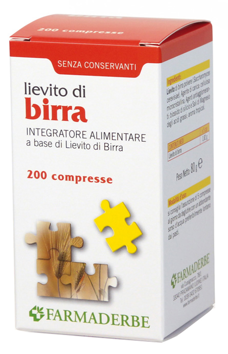 LIEVITO DI BIRRA 200 COMPRESSE - latuafarmacia.org