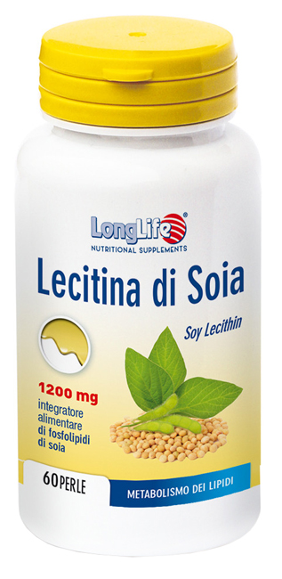 LONGLIFE LECITINA SOIA 60 PERLE DI GELATINA DA 1,7 G - latuafarmacia.org