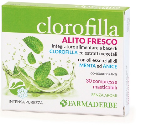 CLOROFILLA BREATH PURIFING 30 COMPRESSE MASTICABILI - latuafarmacia.org