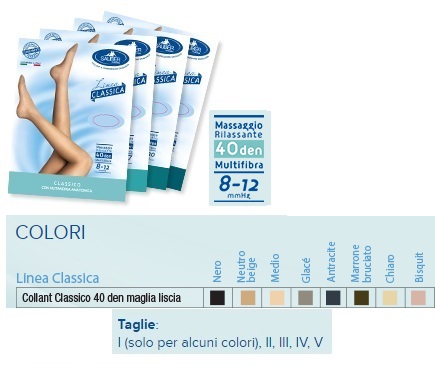 SAUBER COLLANT 40 DENARI MAGLIA LISCIA CHIARO 4 LINEA CLASSICA - latuafarmacia.org