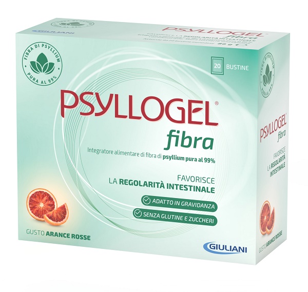 PSYLLOGEL FIBRA ARANCE ROSSE 20 BUSTINE - latuafarmacia.org