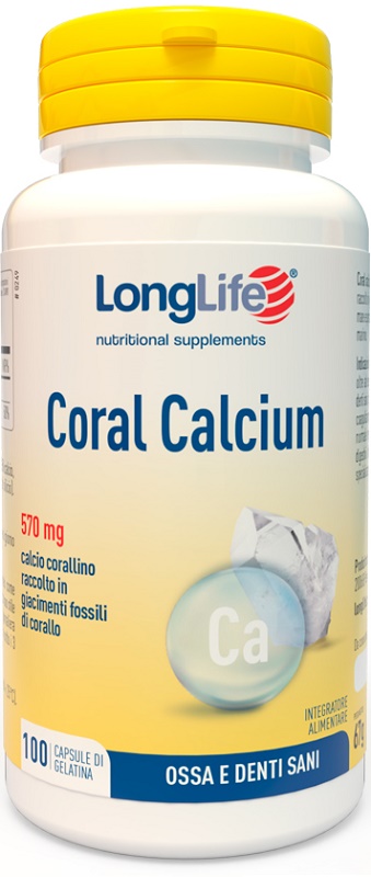 LONGLIFE CORAL CALCIUM 100 CAPSULE - latuafarmacia.org